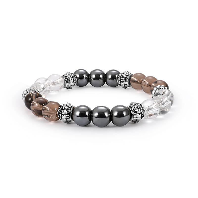 Trendy 8mm Buddha Beads Armbånd Natursten Casual Gradient Beaded Armbånd Til Mænd Gave