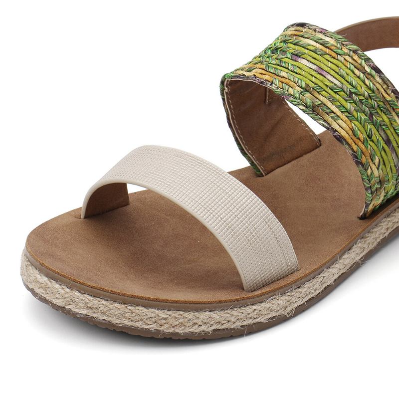 Dame Dobbelt Strap Slip On Bløde Comfy Casual Sandaler