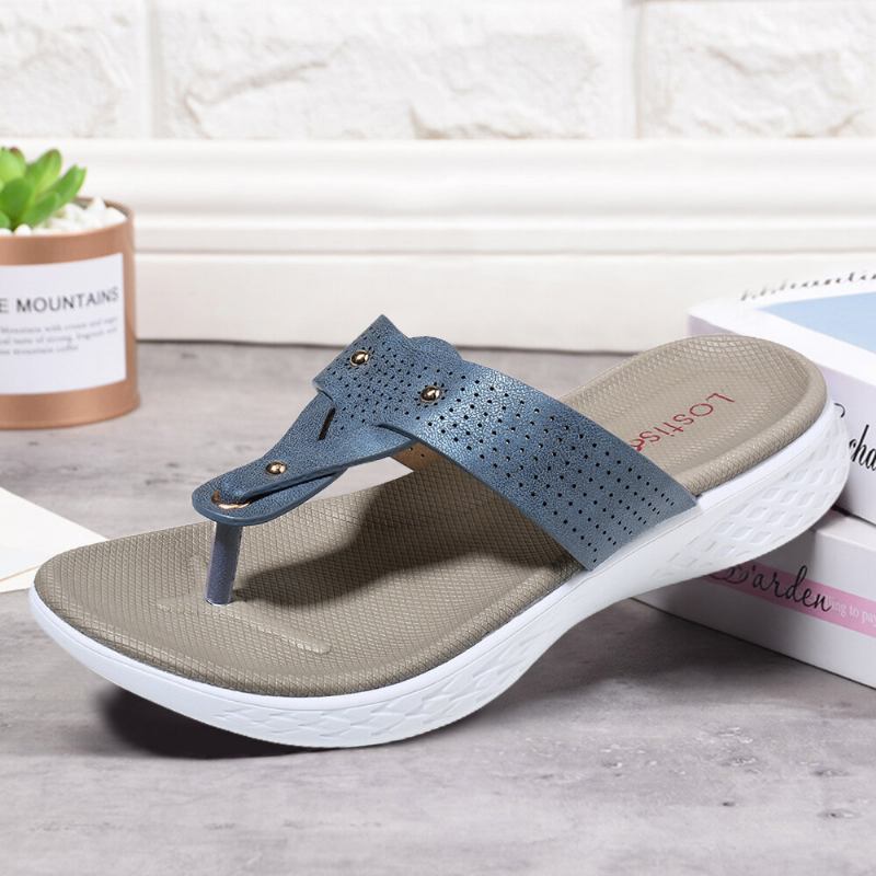 Dame Flip Flop Nitte Sommer Strand Casual Flade Sandaler