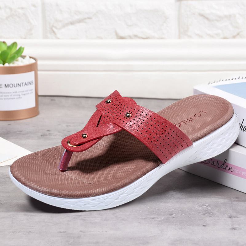 Dame Flip Flop Nitte Sommer Strand Casual Flade Sandaler