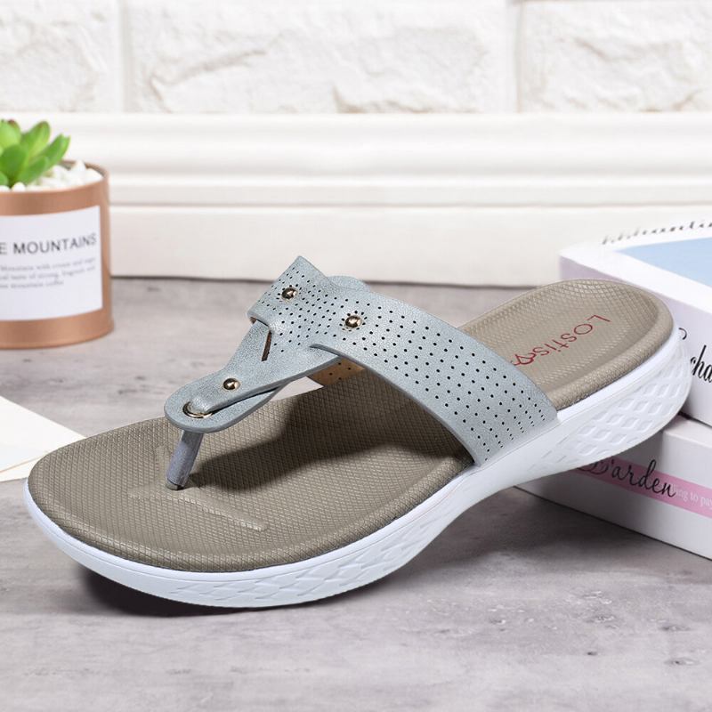 Dame Flip Flop Nitte Sommer Strand Casual Flade Sandaler