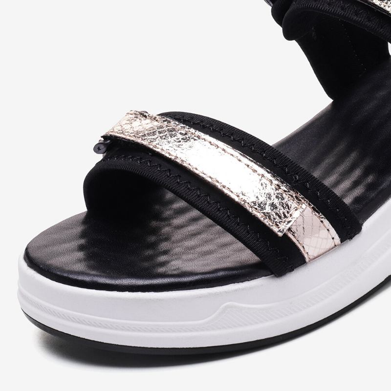 Dame Justerbar Strap Sports Comfy Casual Wedge Sandaler