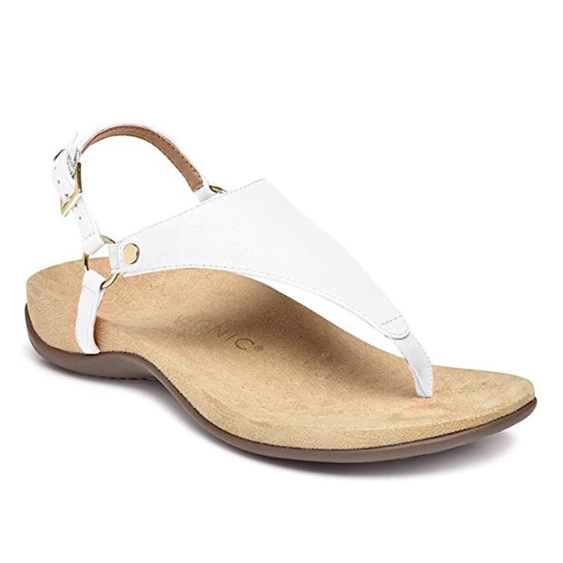 Dame Metal Spænde Flip Flops Casual Flade Slingback Sandaler