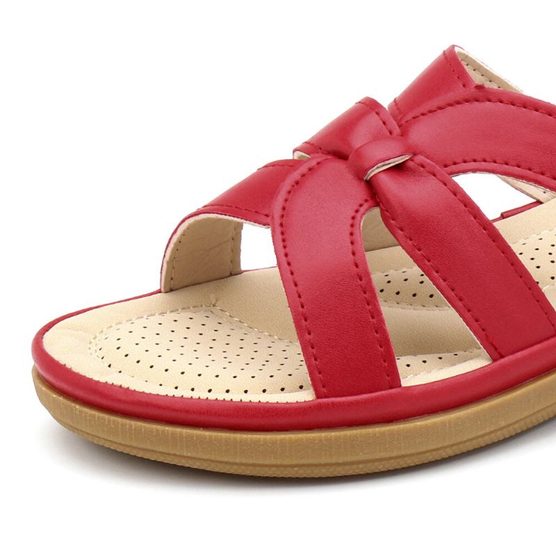 Dameudskæring Åndbar Bærbar Comfy Casual Beach Wedges Sandaler