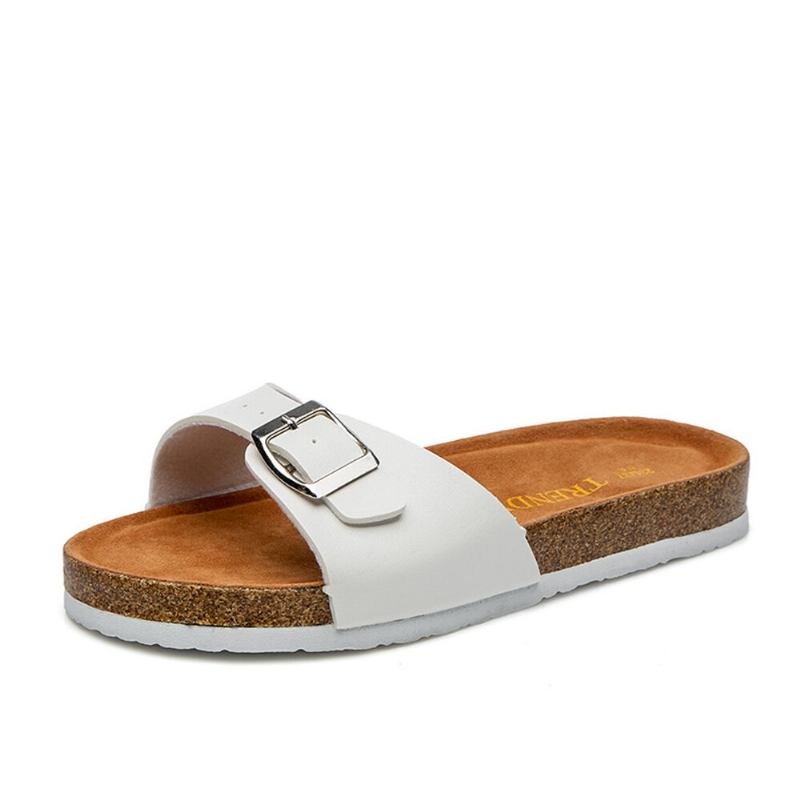 Kvinder Casual Beach Open Toe Platform Hjemmesko Korksandaler