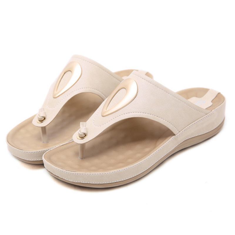 Kvinder Casual Clip Toe Flip Flops Sandaler