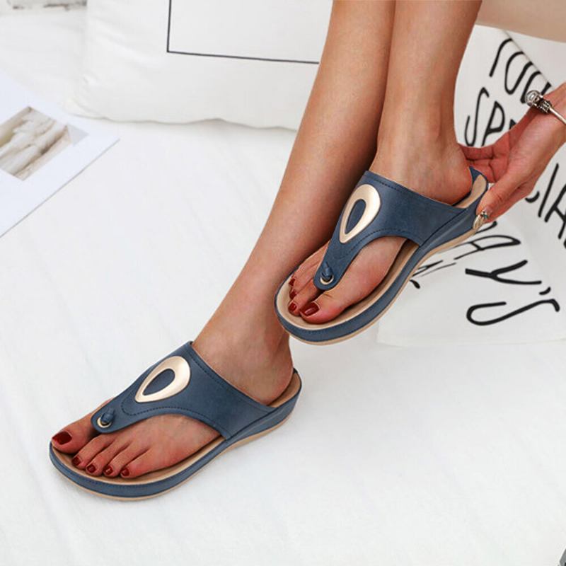 Kvinder Casual Clip Toe Flip Flops Sandaler