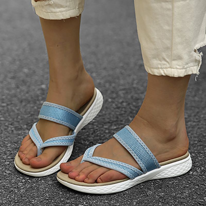 Kvinder Flip Flopsøm Blød Sål Slip On Casual Sommer Flade Sandaler