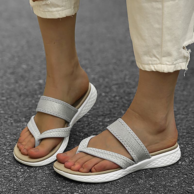 Kvinder Flip Flopsøm Blød Sål Slip On Casual Sommer Flade Sandaler