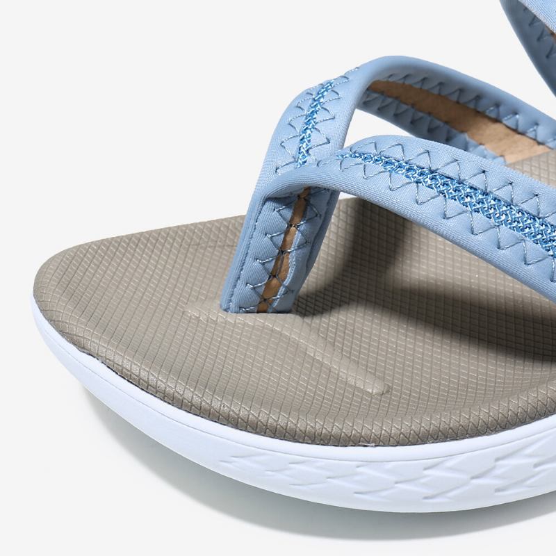 Kvinder Flip Flopsøm Blød Sål Slip On Casual Sommer Flade Sandaler