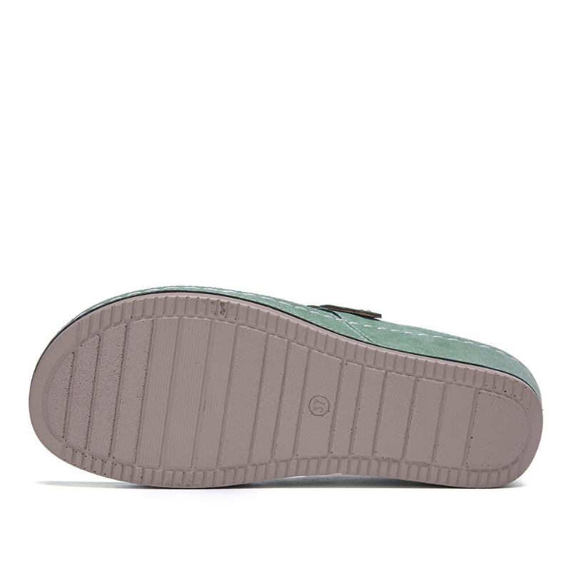 Kvinder Håndlavet Syning Hule Clip Toe Casual Comfy Sandaler