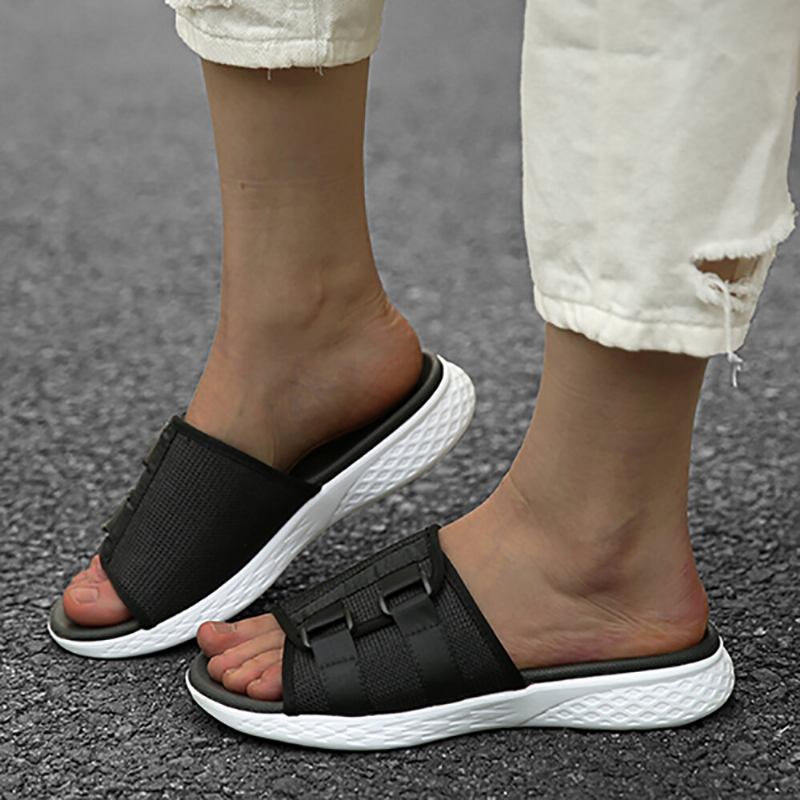 Kvinder Slip On Casual Sommer Daglige Flade Sandaler