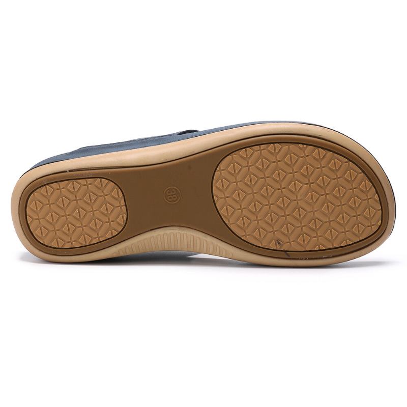 Kvinder Stor Størrelse Metal Clip Toe Filp Flops Strand Casual Sandaler