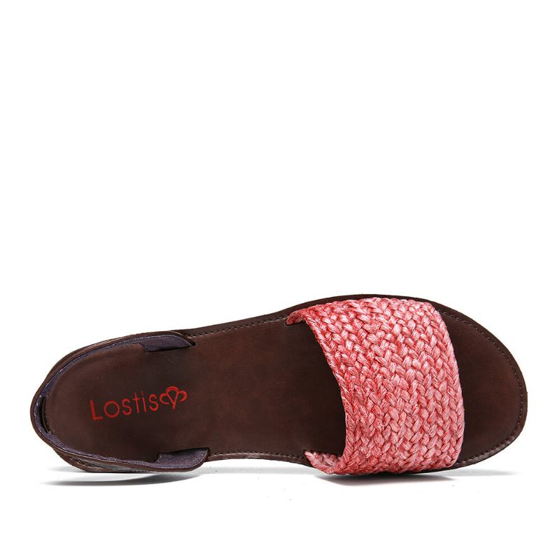 Kvinder Vævet Strap Slingback Casual Sandaler