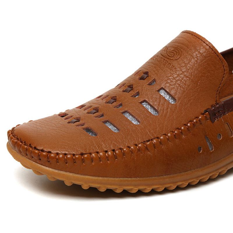 Mænd Åndbar Hollow Out Slip On Casual Sandaler