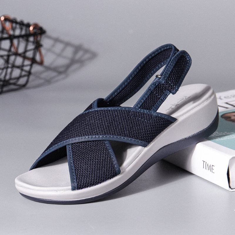 Peep Toe Casual Slingback Sport Sandaler