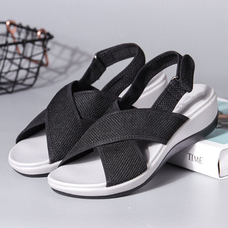 Peep Toe Casual Slingback Sport Sandaler