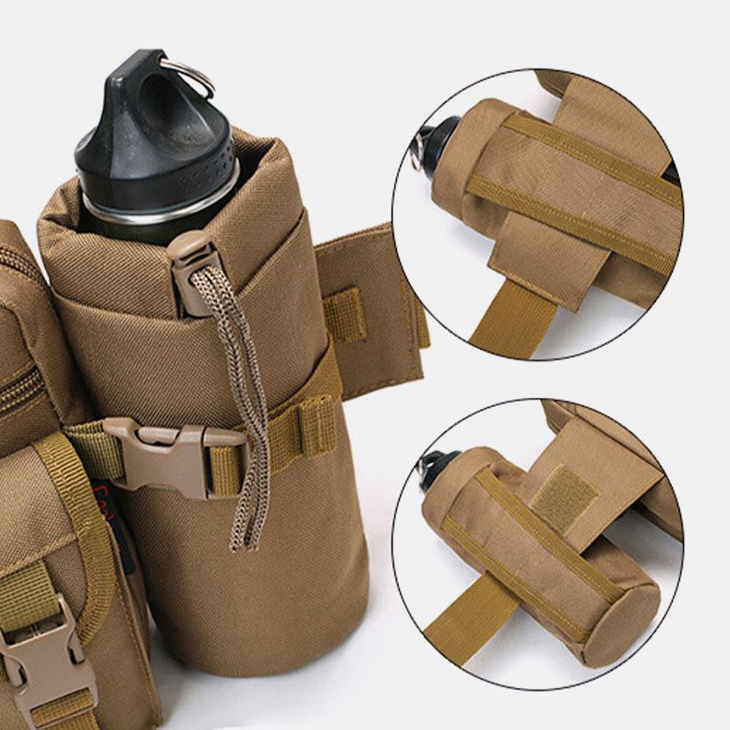 Mænd Nylon Camouflages Multifunktion Udendørs Vandflaske Taljetaske Tactical Bag