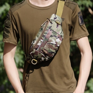 Mænd Camouflage Multi-carry Taktisk Rejse Sport Ridning Taljetaske Skuldertaske Brysttaske