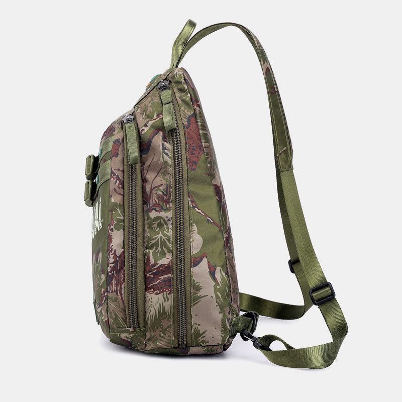 Mænd Camouflages Multifunktion Stor Kapacitet Vandtæt Sport Brysttaske Skuldertaske Crossbody Taske Rygsæk