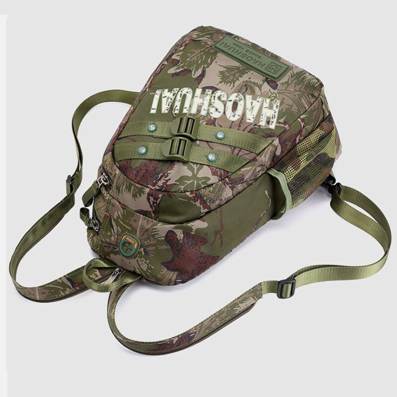 Mænd Camouflages Multifunktion Stor Kapacitet Vandtæt Sport Brysttaske Skuldertaske Crossbody Taske Rygsæk