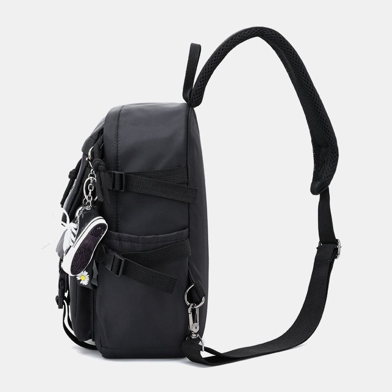 Mænd Muti-lommer Vandtæt Brysttaske Nylon Letvægts Komfortabel Cabriolet Strap Crossbody Taske