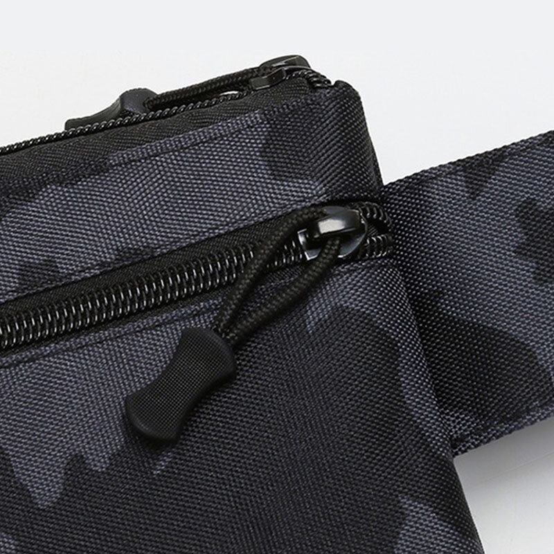 Mænd Nylon Camouflage Multi-bære Multi-lomme Sport Udendørs Taktisk Skuldertaske Brysttaske