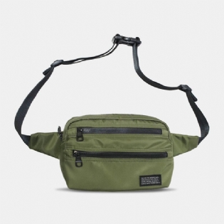 Mænd Nylon Letvægts Casual Vandtæt Slidbestandig Brysttaske Crossbody Taske Skuldertaske