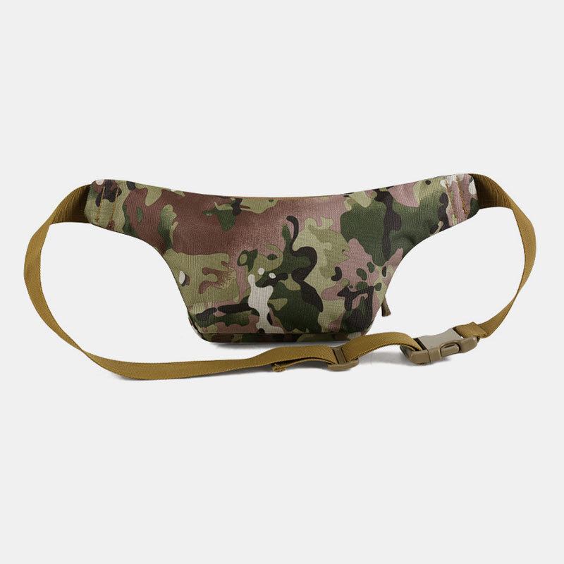 Mænd Nylon Multi-bære Multi-lomme Udendørs Tactical Camouflage Ridning Taljetaske Skuldertaske Brysttaske