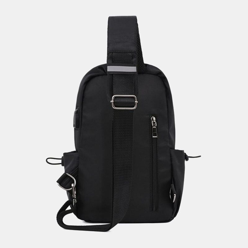 Mænd Oxford Brysttaske Med Stor Kapacitet Multi-lommer Crossbody Taske Skuldertaske