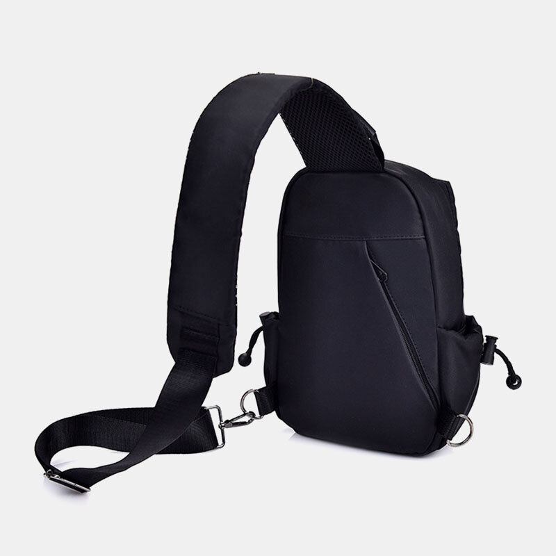 Mænd Oxford Cloth Casual Fashion Vandtæt Udendørs Opbevaring Brysttaske Crossbody Taske