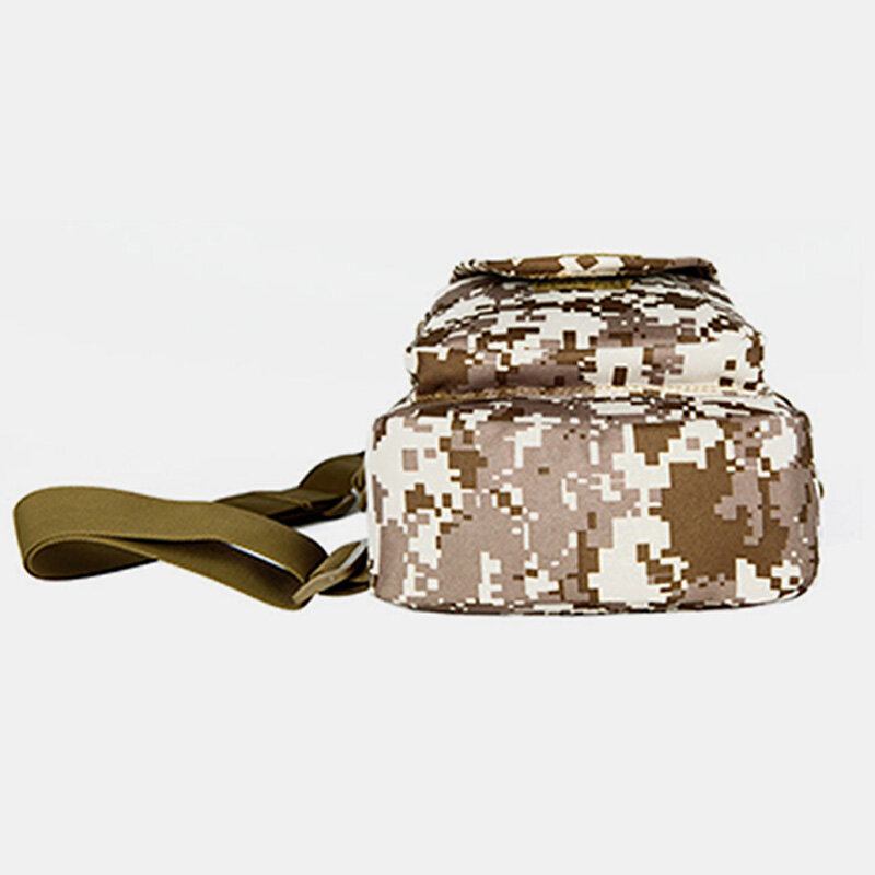 Mænd Oxford Vandtæt Multi-pocket Tactical Sling Crossbody Taske Brysttaske Sling Bag