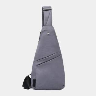 Mænd Polyester Stor Kapacitet Multi-lomme Vandtæt Casual Crossbody Taske Brysttaske Sling Bag