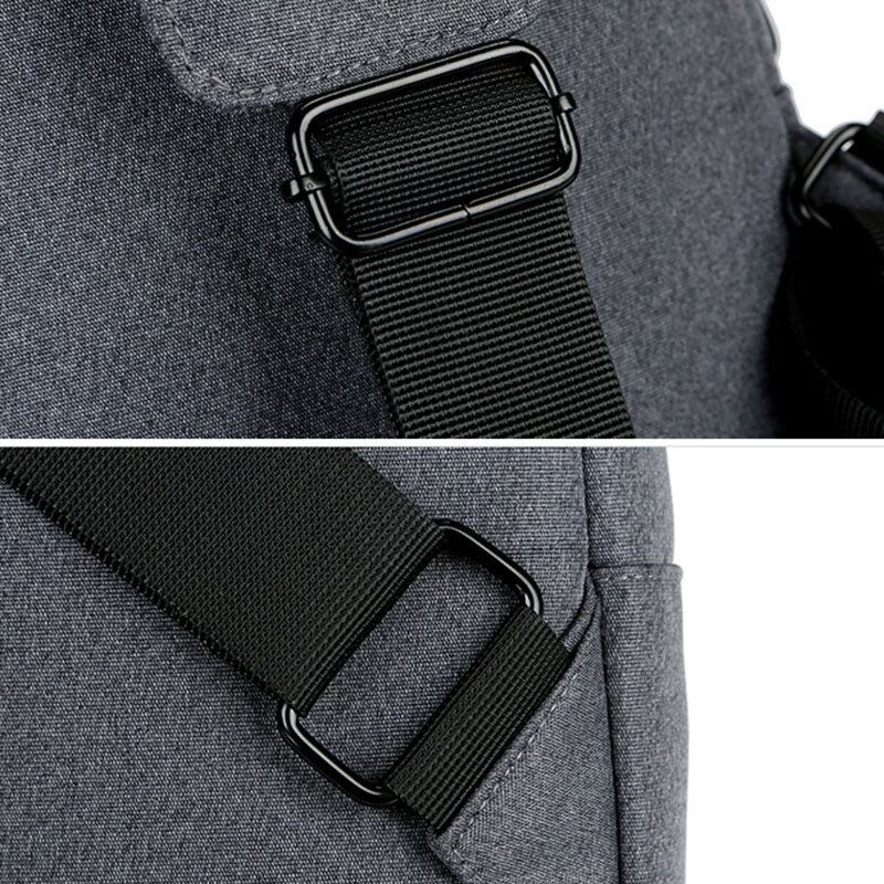 Mænd Usb-opladning Brysttaske Med Flere Lommer Oxford Skridsikker Slidfast Vandtæt Afslappet Skuldertaske Crossbody-tasker