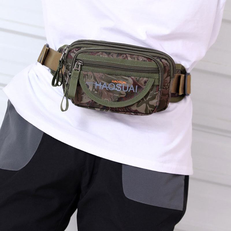 Mænd Vandtæt Multi-pocket Camouflage Outdoor Brysttaske Bæltetaske Sling Bag