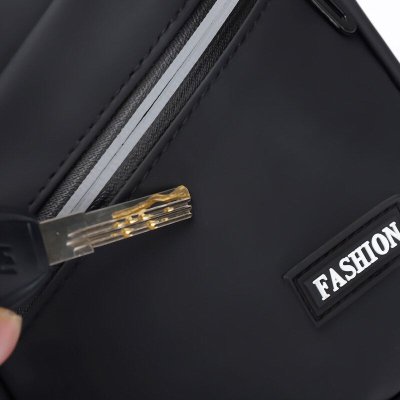 Mænd Vandtæt Slidfast Brysttaske Casual Oxford Hovedtelefoner Hul Crossbody Tasker Skuldertaske