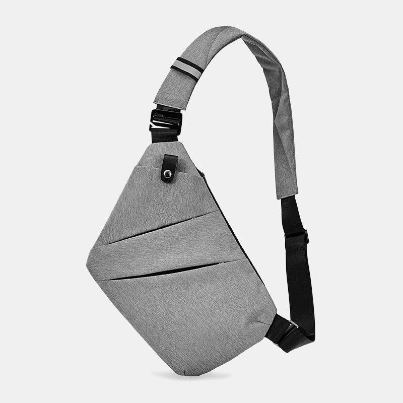 Tynd Anti-tyveri Brysttaske Til Mænd Multifunktion Multi-lomme Vandtæt Crossbody Taske Sling Bag