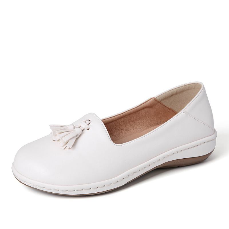 Dame Kvast Ensfarvet Casual Casal Comfy Flats