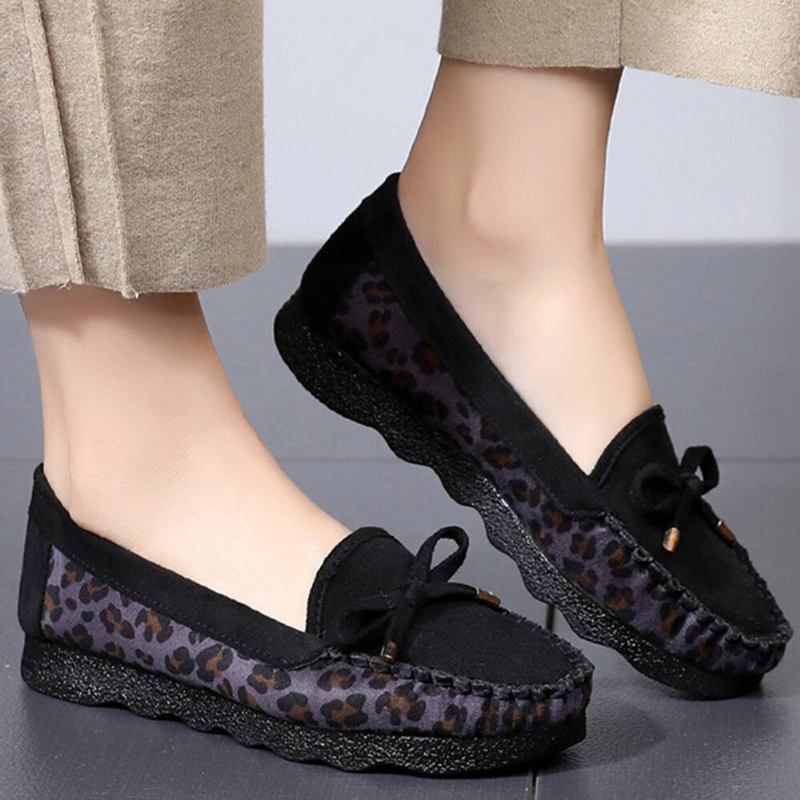 Dame Ruskind Bowknot Comfy Non Slip Casual Loafers