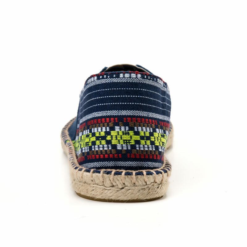 Damer Large Størrelse Etnisk Stil Linned Slip-on Espadrille Fiskersko