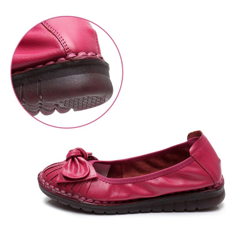 Kvinder Bowknot Decor Comfy Non-slip Afslappede Loafers