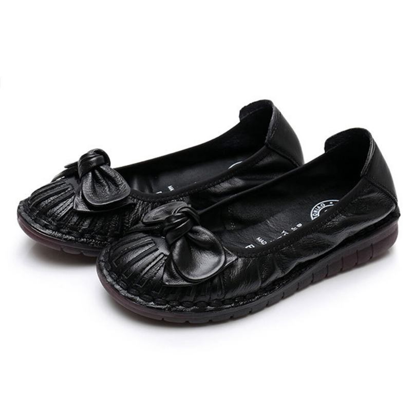 Kvinder Bowknot Decor Comfy Non-slip Afslappede Loafers