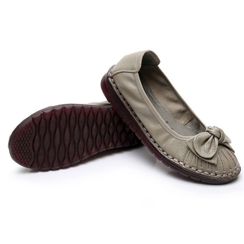 Kvinder Bowknot Decor Comfy Non-slip Afslappede Loafers