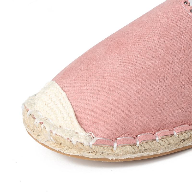 Kvinder Casual Comfy Åndbar Espadrille Flade Slip On Flats