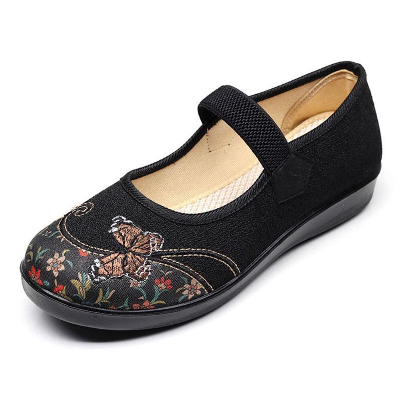 Kvinder Comfy Non-slip Elastisk Bånd Mary Jane Flade Loafers