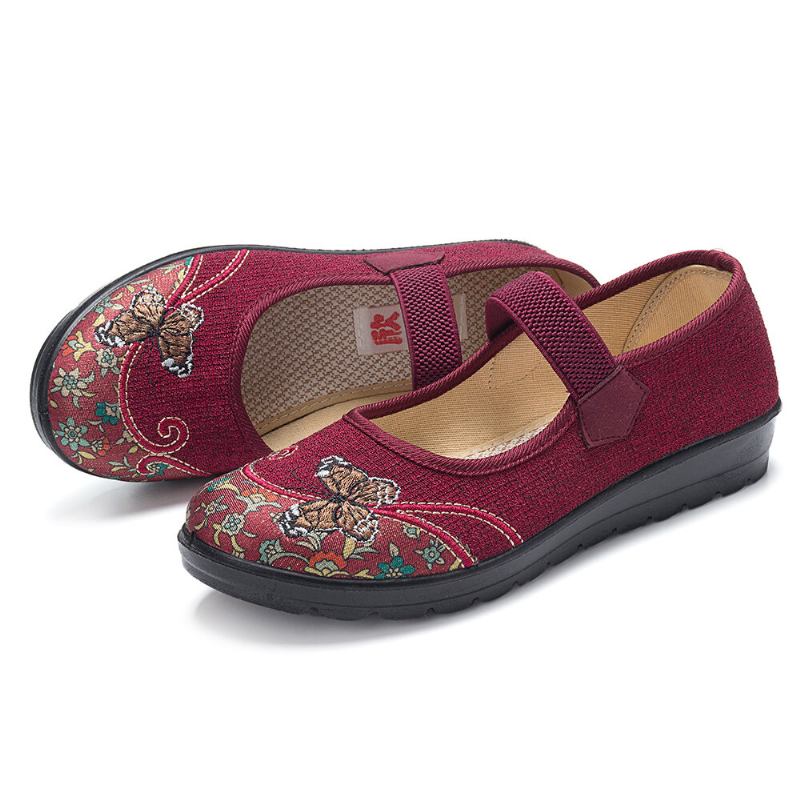 Kvinder Comfy Non-slip Elastisk Bånd Mary Jane Flade Loafers