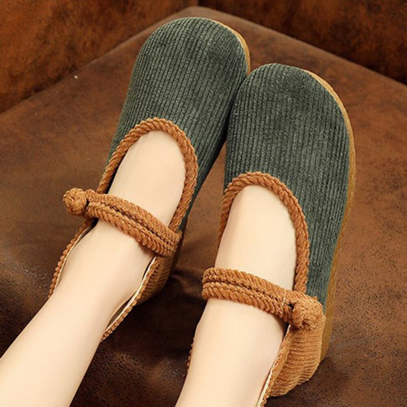 Kvinder Comfy Soft Sloe Edged Wide Fit Mary Jane Flade Loafers