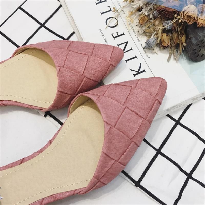 Kvinder Comfy Spidstå Chic Ankelspænde Strop D'orsay Flats