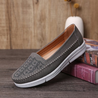 Kvinder Hand Stricing Hule Comfy Massage Åndbar Casual Flats