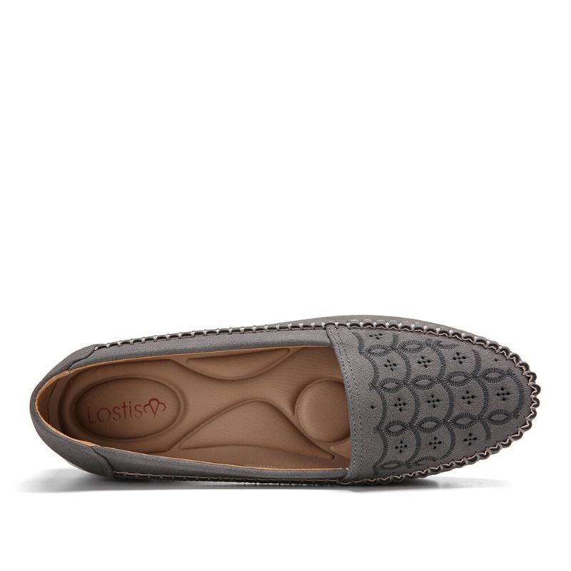 Kvinder Hand Stricing Hule Comfy Massage Åndbar Casual Flats